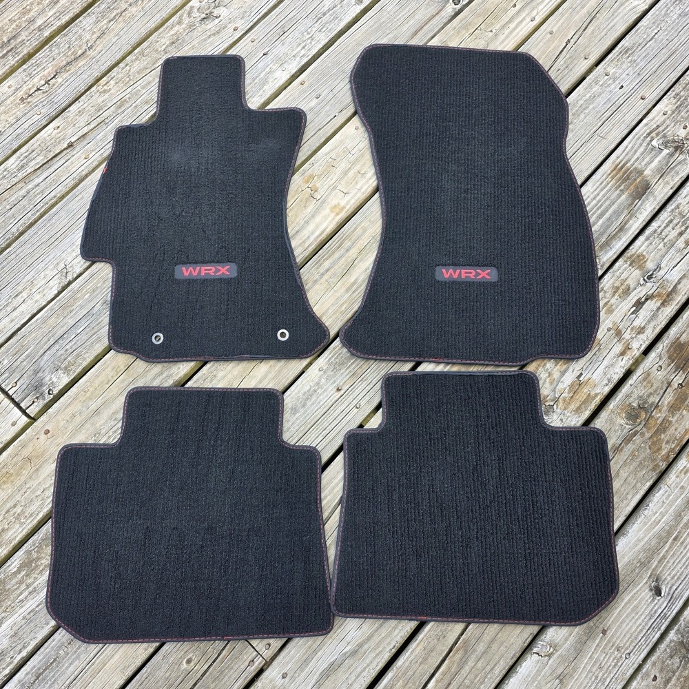15-21 Wrx Black Carpeted Front Rear Lh Rh Floor Mats Liner Set 4x Oem Factory Oe